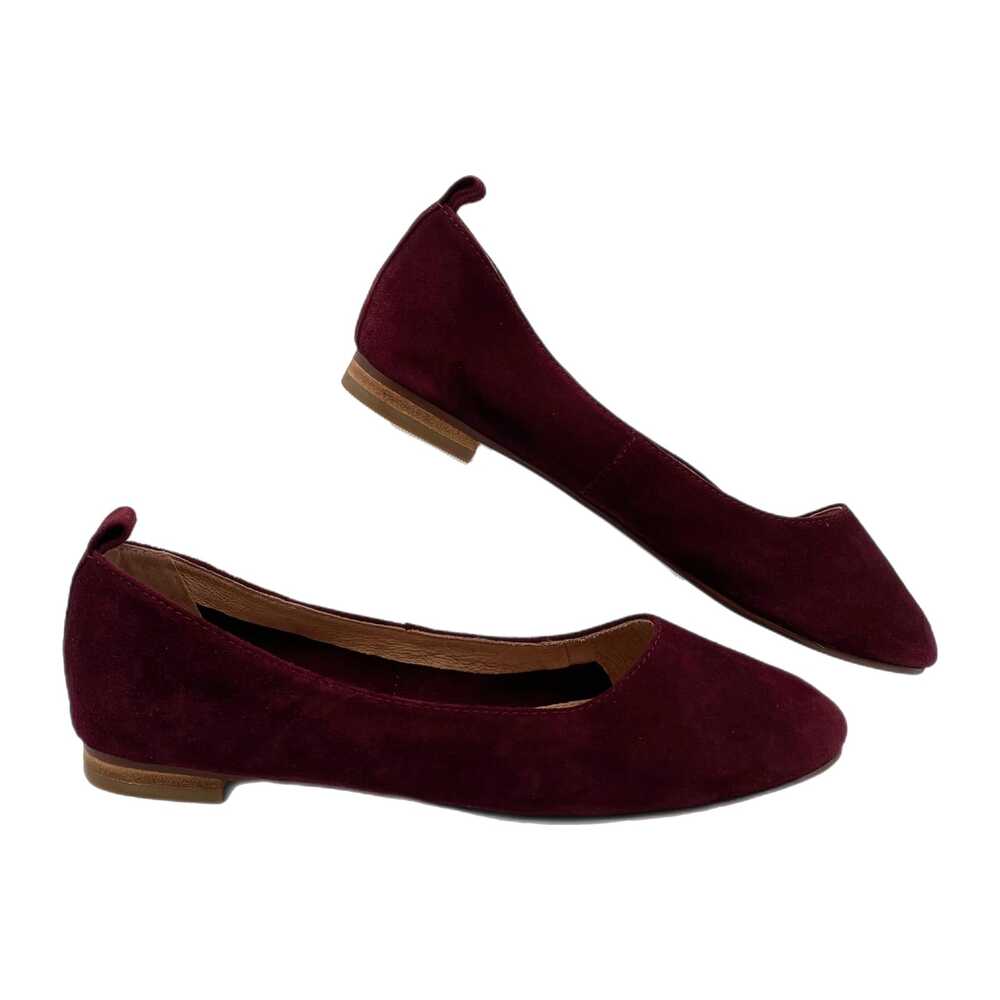 Caslon Dark Red Flats Round Toe | Womens 7